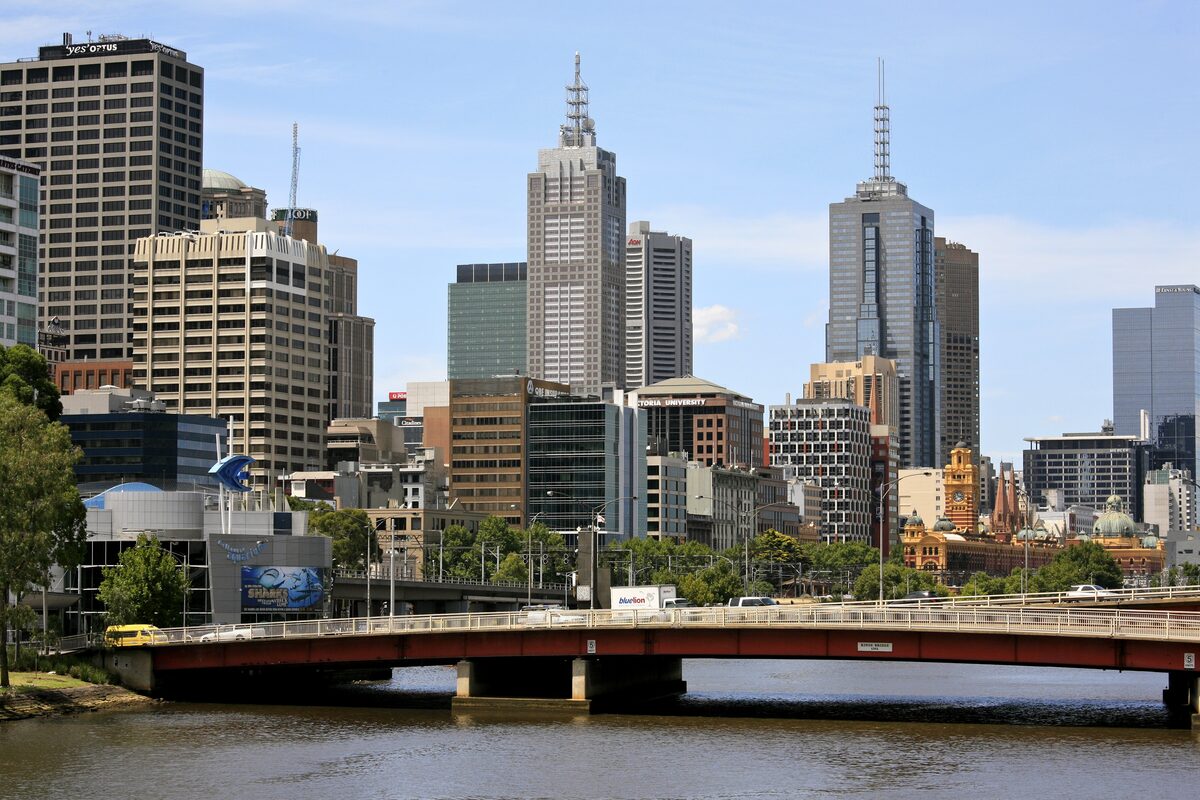Melbourne city skyline, Australia