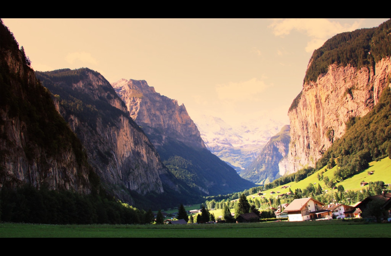 Alpine valley in Switzerland