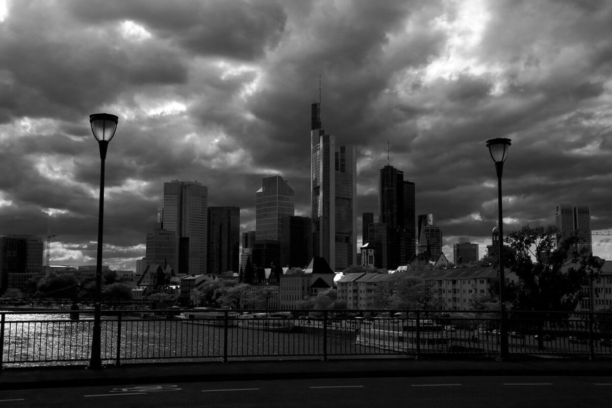 Frankfurt financial district skyline, Germany