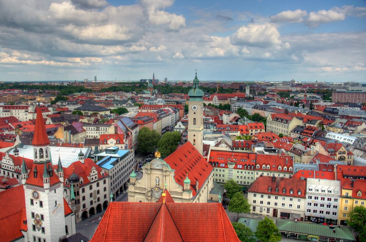 Munich cityscape, Germany