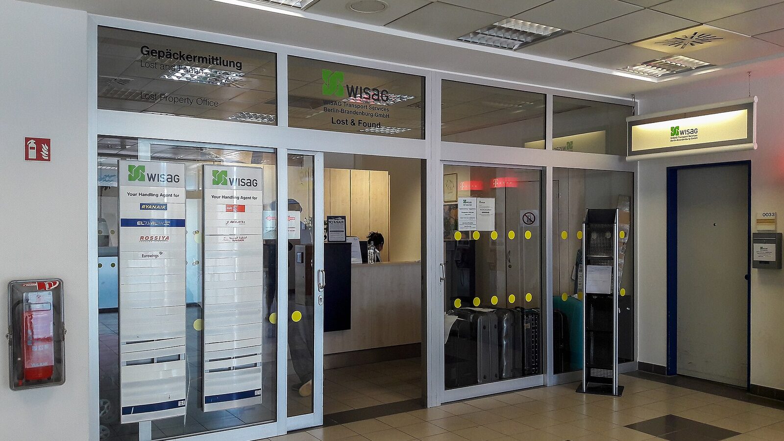 WISAG baggage office, Berlin-Schönefeld Airport