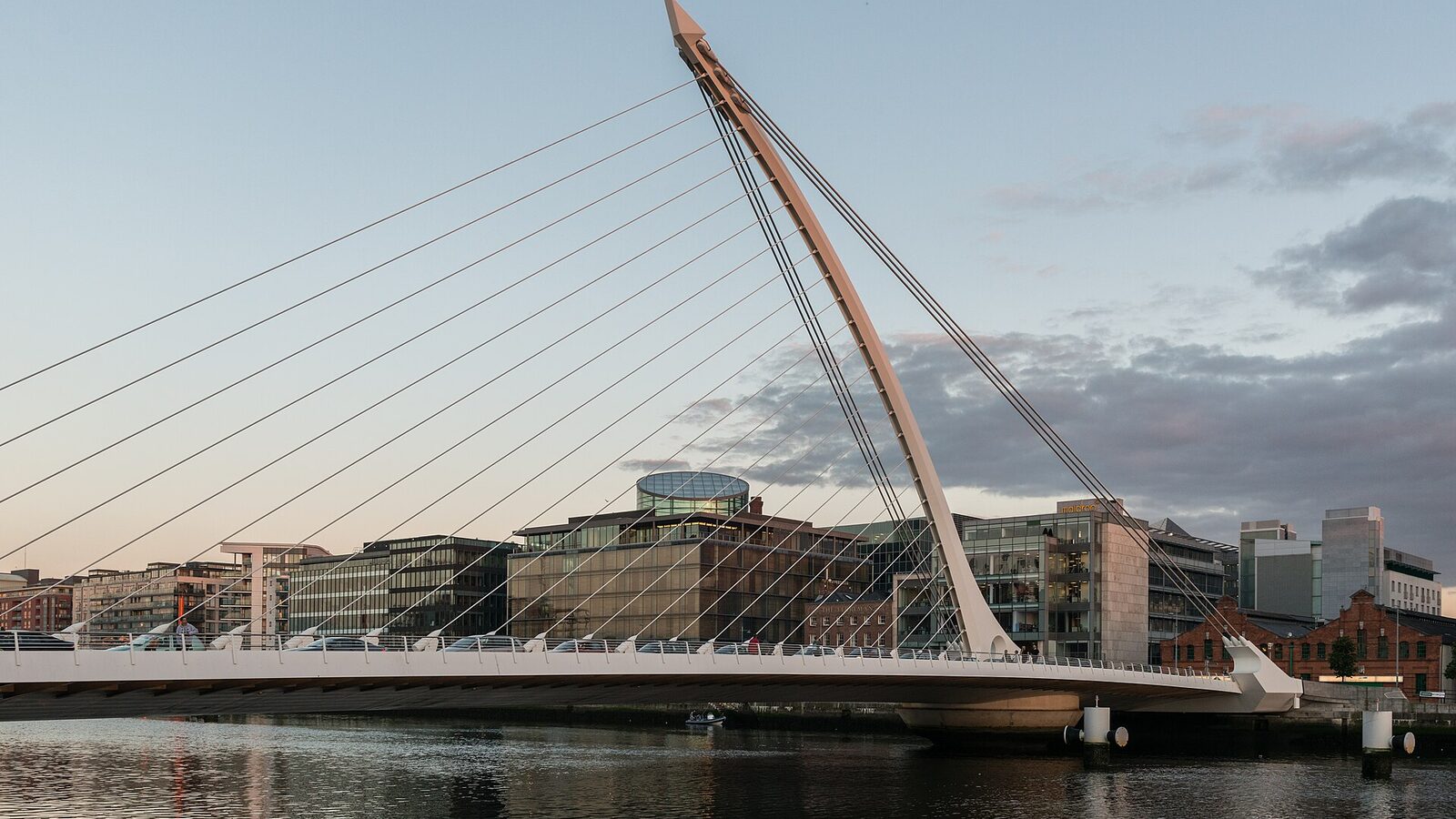 A view of Samuel Beckett Bridge, Dublin