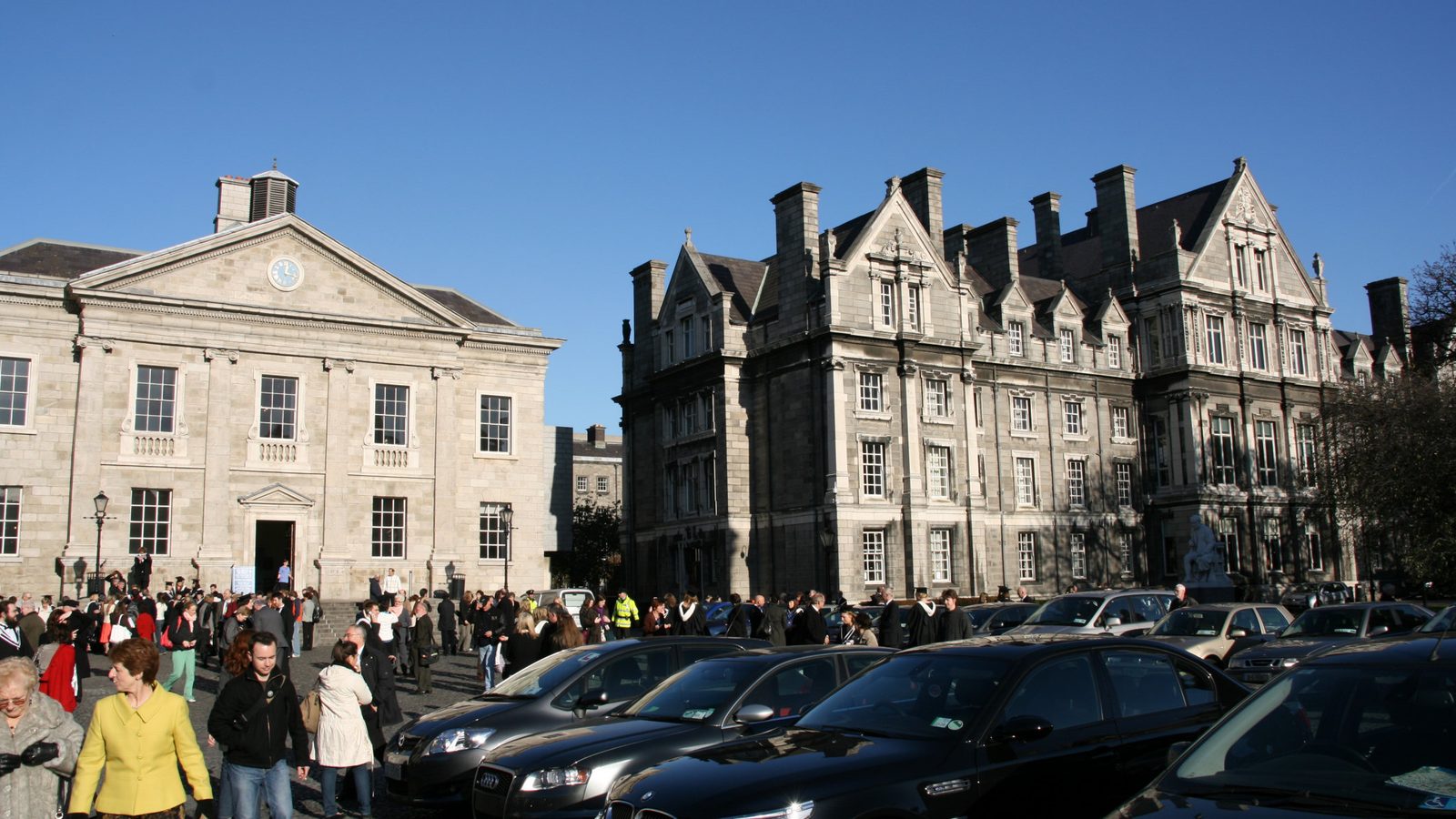 Graduation day in Front Square, Trinity College Dublin