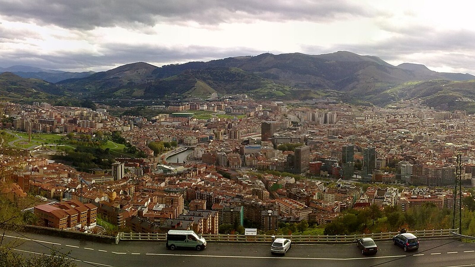 Panoramic view of Bilbao, Spain