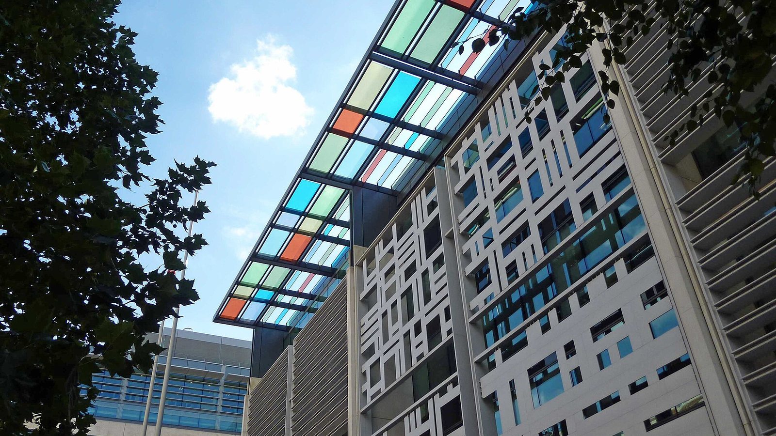 The Home Office headquarters at 2 Marsham Street, London, seen from the street