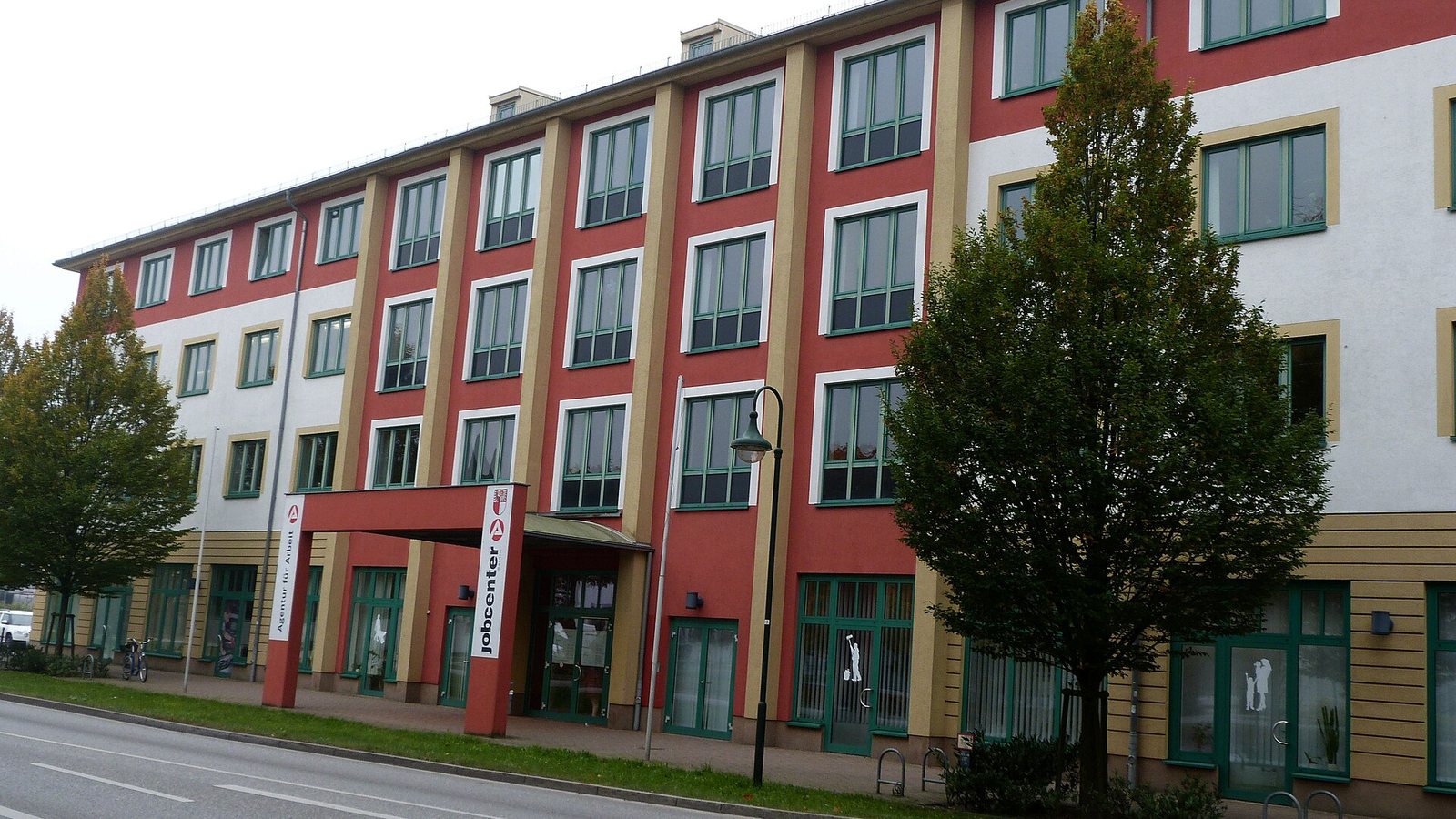 The Jobcenter employment office building in Bernau near Berlin