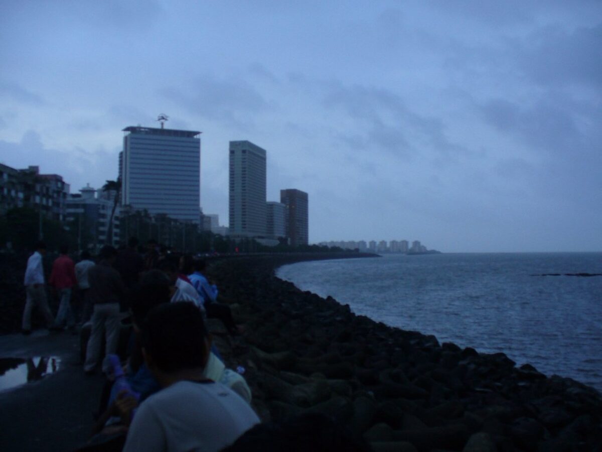 Mumbai India skyline Marine Drive