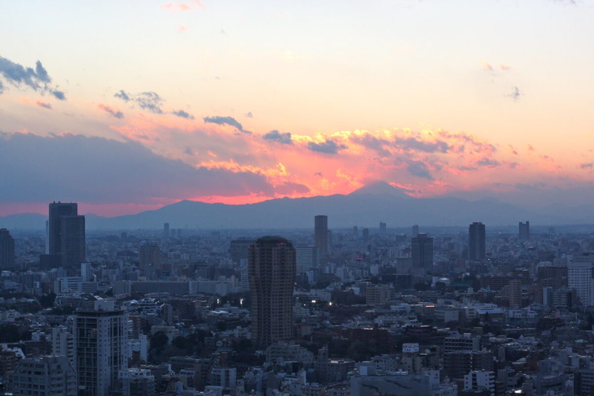 Tokyo skyline Japan night